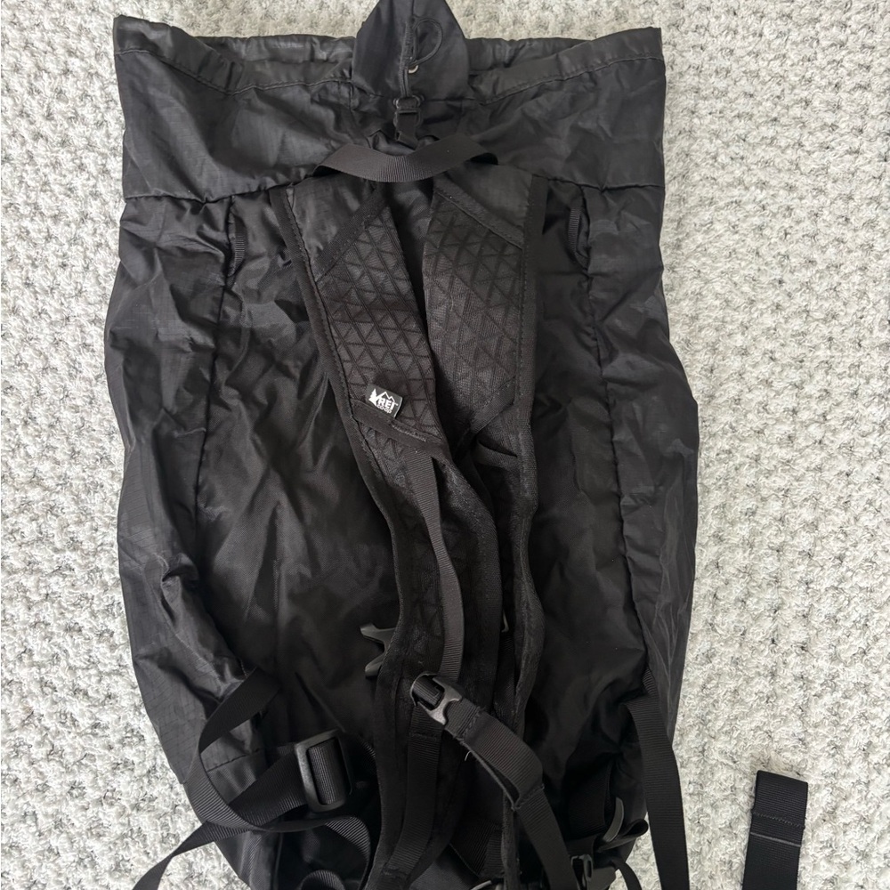 Black Drawstring Backpack - Picture 3 of 16